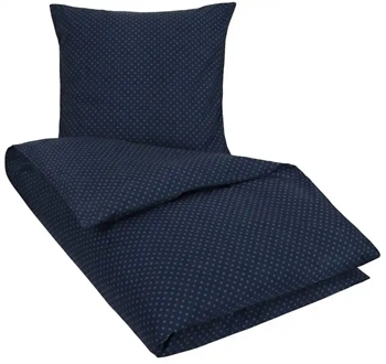 Se Sengesæt - 140x220 cm - Olga blå - Prikket sengetøj - Nordstrand Home - 100% Bomulds sengetøj hos Dynezonen.dk